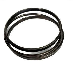 Set 3 Gunmetal bandle bracelets